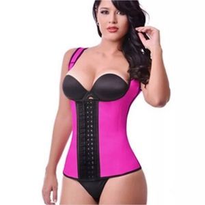 Latex Trainer Shapewear Workout Waist Cincher Vest